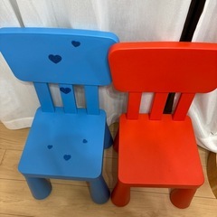 IKEA マンムット　テーブル　椅子の画像