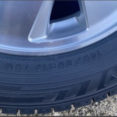 ダンロップウインターMAX03スタッドレス2022製ダイハツ純正アルミホイールPCD100 145/80R13軽自動車用の画像