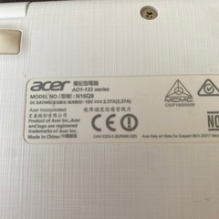 コンパクト　acerノート整備済みPCの画像