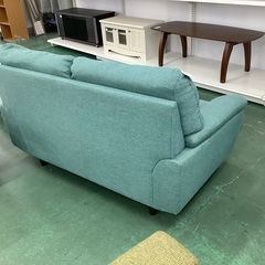 家具ならトレファク吉川店！！   ニトリ　二人掛けソファー　スカイブルーの画像
