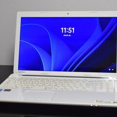 TOSHIBA定番Celeron最新Windows11メモリ4GB高速SSD120GBWifi接続可能カメラ内蔵の画像