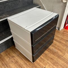 3段チェスト プラケース 衣装収納 🚚自社配送時💳代引き可🚚(現金、クレジット、スマホ決済対応)の画像