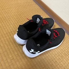 ✨【ほぼ新品】UNDER ARMOR結ばない紐で快適！サイズ28のスタイリッシュシューズ✨ 手渡し限定価格！半額以下！の画像