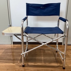 ディレクターチェア　テーブル付き【町田市再生家具】0904の画像