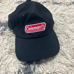 【募集中】コールマン　キッズキャップ　ブラック　54センチの画像