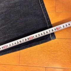 UNIQLO ユニクロ ワイドストレートジーンズ NAVY69  の画像