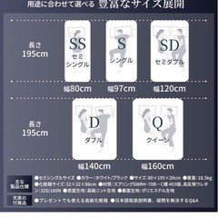 セミシングルマットレスの画像