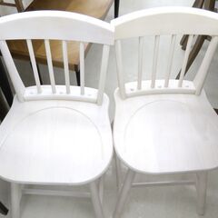 北海道 千歳市/恵庭市 近郊配送ニトリ ダイニングセット DTファンシー120 WH チェア×4 店頭でのお受渡し大歓迎の画像