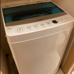 ハイアール5.5kg 2017年製洗濯機 JW-C55Aの画像
