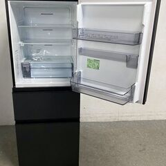 2025年製 東芝 コンパクト3ドア冷凍冷蔵庫 326L 自動製氷 スタイリッシュ 節電 GR-W33SC マットチャコール 中古家電 店頭引取歓迎 R10025の画像
