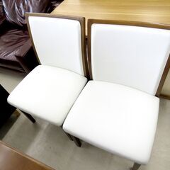 北海道 千歳市/恵庭市 近郊配送 ダイニングセット チェア×2、ベンチ 店頭でのお受渡し大歓迎 の画像
