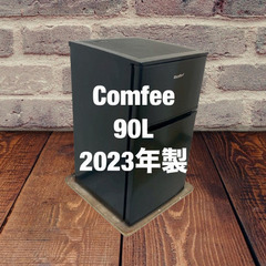 中古家電セット(冷蔵庫 Comfee 90L 2023年製 RCT90BL(E) 洗濯機 Haier 5.5kg 2022年製 JW-XP2C55F)の画像