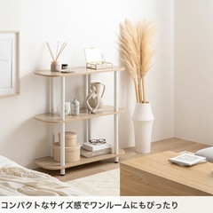 【組立済み】オープンラック　サイドラック　棚　おしゃれ　かわいいの画像