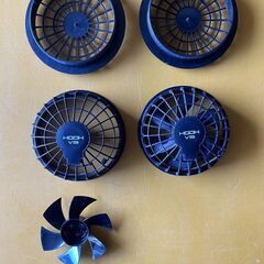 V1902　空調服ファン2個　マグネット式  羽根脱着　HOOH　中古の画像