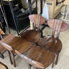 A2509-047 ダイニングテーブル＆イス4脚セット ※バラ売り不可 中古の画像