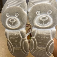 子供　サンダル　オーロラ ホワイト　17cm　の画像