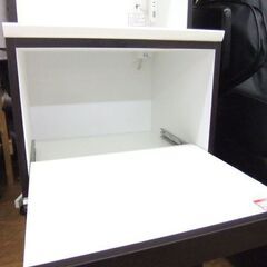 ニトリ 食器棚 スリム レンジボード 幅59×奥行51×高さ190cm ブラウン キッチン収納 収納家具 NITORI 札幌市厚別区 厚別店の画像