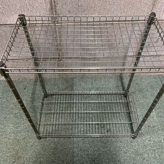 2段 メタルラック スチールラック 幅45cm×奥行25cm×高さ47cm の画像