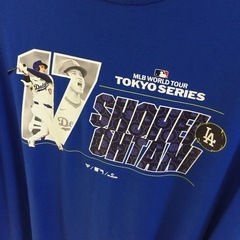 （50%引きでお譲りします）大谷選手記念Tシャツ　ブルーの画像