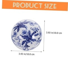 新品！CAXUSD 花粉彩陶瓷球 水槽装飾 磁器の浮き球 フローティングセラミックボール メダカ水槽用 製の浮き球 インテリア装飾 おしゃれな水槽飾りの画像