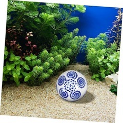 新品！CAXUSD 花粉彩陶瓷球 水槽装飾 磁器の浮き球 フローティングセラミックボール メダカ水槽用 製の浮き球 インテリア装飾 おしゃれな水槽飾りの画像