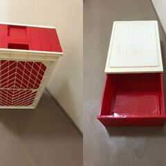 JM20230K) 収納ケース＜幅：約43cm 高さ：約22cm 奥行：約63cm＞中古品【取りに来られる方限定】　 　 の画像
