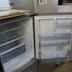【川崎市宮前区リサイクルオフ】AQUA　3ドア冷蔵庫　272L　2021年　AQR-27K　シルバーの画像