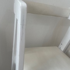 ２点セット　キッズハイチェア　ホワイトの画像