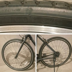 25c/100040-2/YY5000/091-8/自転車 ASAHI アサヒ ROOTS ルーツ Dresscode RDC70A クロスバイク アルミ ツヤケシブラック 700×32Cの画像