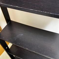 IKEA イケア　こげ茶　ダークブラウン　シェルフ　棚の画像