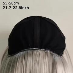 至急処分‼️新品未使用 帽子付きウィッグ、ロングヘアの画像
