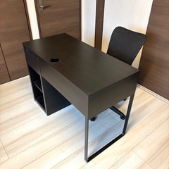 【美品】セット　オフィスデスク　昇降チェア　セット　パソコンデスク　リモートワークなどにの画像