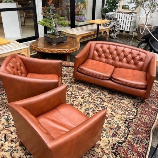 レザーソファ　応接セット　まとめ