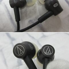 ( M-838 )audio-technica オーディオテクニカ Bluetooth ワイヤレスイヤホン ATH-CK150BT ブラック 黒 中古 動作確認済みの画像