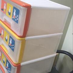 ミッフィー柄   収納ケース ３個まとめての画像