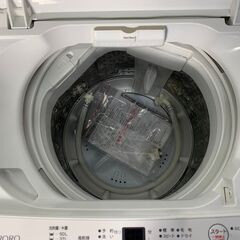 (250904)　ヤマダ電機　全自動電気洗濯機　6.0kg　YWM-T60L　2023年製の画像