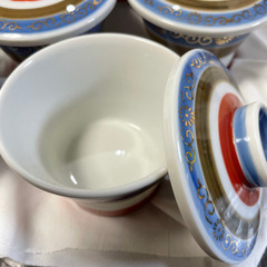 蓋付き食器　茶碗蒸し　５個セット　中古美品の画像