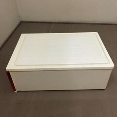 JM20235K) 収納ケース＜幅：約43cm 高さ：約22cm 奥行：約63cm＞中古品【取りに来られる方限定】　の画像
