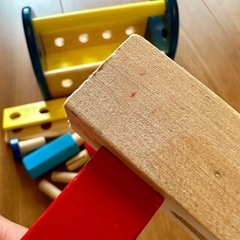 木のおもちゃ　カーペンターセット　大工のおもちゃの画像