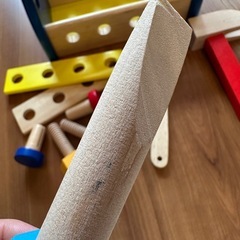 木のおもちゃ　カーペンターセット　大工のおもちゃの画像
