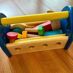木のおもちゃ　カーペンターセット　大工のおもちゃの画像