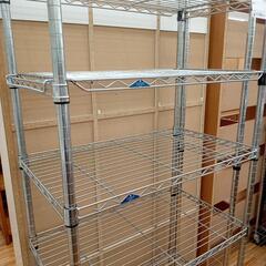 【リユースのサカイ八街店】★ジモティ割あり★ スチールラック　シルバー　クリーニング済　YJ7691の画像