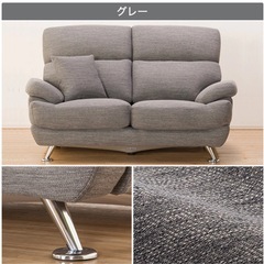 [幅185cm]ソファ 3人用ソファ 布張りソファ 3人掛け 3人用布張りソファ (NポケットA13 DR)の画像