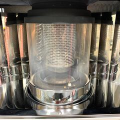 25C405_ジB CORONA コロナ 煙突タイプ 半密閉式石油ストーブ SVD-70BSL 2021年製 暖房機器 ポット式 ストーブ 現状品 中古の画像