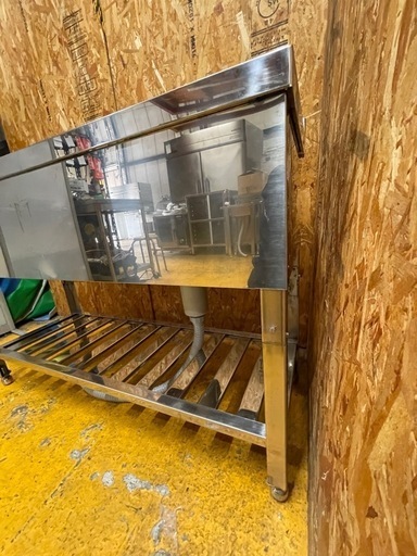 s7457) 1槽水切り付きシンク W1200D450H800 流し台 厨房 飲食店 直接お