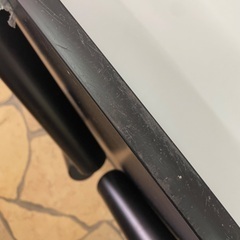 ローテーブル　机　折りたたみ式　黒　木目調　正方形の画像