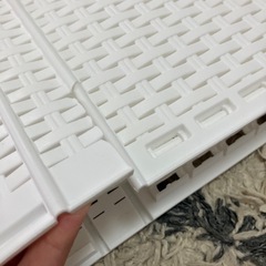 【募集中】【訳あり】ニトリ　折りたたみランドリーバスケット　ホワイトの画像
