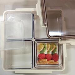 0904-099 【未使用】保存容器　タッパー ※内蓋2個の画像