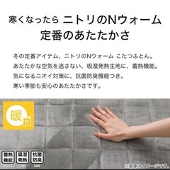 ニトリ こたつ敷き布団　グレーの画像