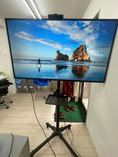 アイリスオーヤマ　モニター50型 4K（webカメラ、スピーカーセット）